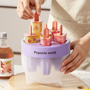 Popsicle Mold 6 Cavities Food Grade PP Material Freezer Safe DIY Ice Cream Maker Summer Use - Product Image 4