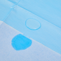 Bavoirs jetables imperméables en papier PE pour adultes avec poche, pour patients, personnes âgées, soins infirmiers, vente en gros