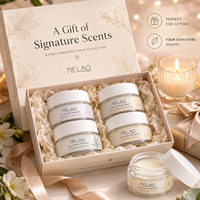Coffret Cadeau de Baumes de Parfum Solides Marque Blanche – 4 Senteurs : Vanille, Bois de Santal, Musc, Iris – Sans Talc, 8% Huiles Essentielles – Baume Corporel Parfumé