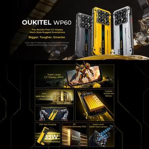 สมาร์ทโฟนพันธุ์อึด Oukitel WP60 ยอดนิย<span class=keywords><strong>ม</strong></span>สูง, 12GB+512GB, กล้องมองกลางคืน, หน้าจอ 7.2 นิ้ว ระบบ Android 15 รองรับ 5G - Product Image 4