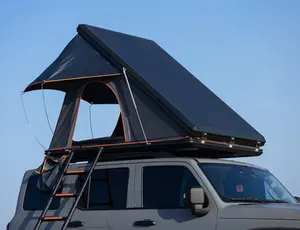 Aluminium segitiga cangkang keras tenda atap mobil Kemah atap mobil SUV tenda cangkang keras penutup truk atap tenda atas untuk dijual