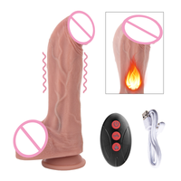 Control remoto de silicona, consolador grande y realista con fuerte ventosa vibradora para mujeres, juguete sexual, consolador de empuje, juguetes sexuales