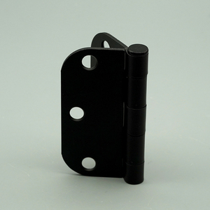 Factory-Direct 3 Inch <strong>Black</strong> Chrome-plated Rounded Corner <strong>Hinges</strong>, Heavy-Duty Door Hardware for Home &amp; Commercial Use - Product Image 6