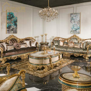 Hochwertige Antike Holz-Luxus-<span class=keywords><strong>Sofa</strong></span>-Sessel im Europäischen Stil Designer-Möbel Luxus-Wohnzimmer-<span class=keywords><strong>Sofa</strong></span> zum Herstellerpreis - Product Image 5