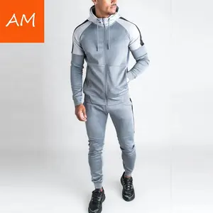 Customized logo High Quality Popular Full zip Jogger wear Running Two Pieces training jogging wear Soccer Tracksuit for Men