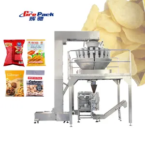 14 Multihead Check Weigher Pouch Filling Machine Vertical Snacks Granule Packing Machine