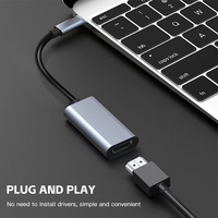 Cable Adaptador USB C a HDTV, Tipo C a HDMI 4K 30Hz, Convertidor Hembra con Revestimiento de PVC para Monitor de PC, Reproductor de DVD