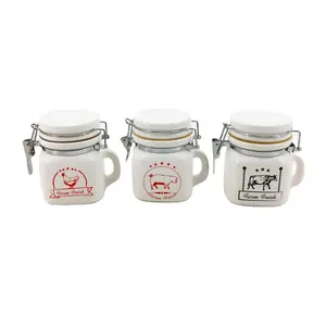 Creatieve Luchtdicht 4Oz Mason Jar Mini Gegraveerd Mason Jar Met Seal Ijzeren Ring