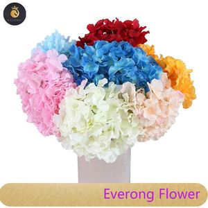 Alta calidad 5 ramas Hortensia flor artificial Rosa imitación seda <span class=keywords><strong>hortensias</strong></span> flores boda artificial - Product Image 1