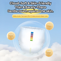 Kaida Couches pour bébés de haute qualité avec indicateur d'humidité, bande magique réutilisable, ajustement sécurisé, ultra-minces, noyau profilé, unisexe, garçon et fille