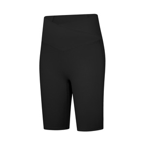 Nuevos <span class=keywords><strong>Leggings</strong></span> Deportivos de Yoga con Cintura Cruzada, Bolsillos Laterales Dobles, Línea en T, Alta Elasticidad, Levanta Glúteos, Shorts de Cinco Minutos para Gimnasio, Yoga - Product Image 4