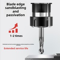 Fresa de extremo esférico de carburo de tungsteno 70, R1, con punta esférica en forma de R, herramienta de corte CNC, modelo 18, 2 filos