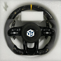 Volant en fibre de carbone LED AMG personnalisé bleu pour Mercedes-Benz Classe A C E CLA GLC GLE W177 W213 W205
