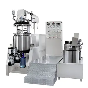 Large mixing grinding homogenizer cream gouache emulsion stainless steel high shear vacuum emulsion tank