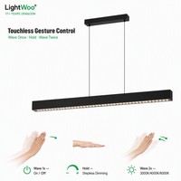 Projecteur linéaire LED commercial UGR9 anti-éblouissement 3 CCT, orientable haut/bas, dimmable, pour entrepôt, usine, salle d'exposition, style moderne minimaliste résidentiel