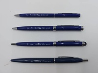 Nouvelle promotion : Stylos à bille métalliques pas chers, personnalisés, gravure laser, impression de logo de marque, fabricant, cadeau, 1,0 mm, noir