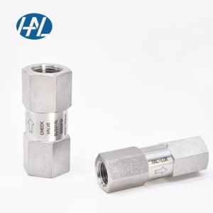 Thép không gỉ kiểm tra van áp lực cao nữ chủ đề nội bộ NPT kiểm tra van 1/8in, 1/4in, 3/8in, 1inch - Product Image 3