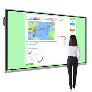 Tableau blanc interactif mobile avec écran <span class=keywords><strong>tactile</strong></span> 75 pouces 4K, tableau de présentation intelligent avec caméra 13MP pour la salle de classe - Product Image 1