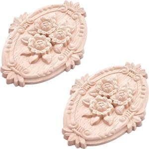 Onlay in <span class=keywords><strong>legno</strong></span> non verniciato Appliques decalcomania ovale centro artigianato per arredamento per la casa mobili soffitto-<span class=keywords><strong>legno</strong></span> artigianato scatole di <span class=keywords><strong>legno</strong></span> segni <span class=keywords><strong>da</strong></span> <span class=keywords><strong>parete</strong></span> - Product Image 1