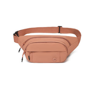 Riñonera Deportiva Unisex para Correr, Fitness, Bandolera, Riñonera con Orificio para Auriculares, Cierre de Cremallera, Forma de Barril, Hecha de Oxford - Product Image 5