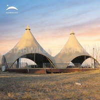 Tente de glamping en acier galvanisé, type tipi indien, yurt, pour la restauration et le camping