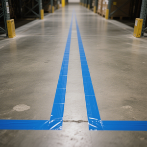 Cinta de marcado de suelo de película de PVC PET de rayas reciclables de alta viscosidad Color personalizado Impermeable Advertencia DE SEGURIDAD Precaución Base acrílica - Product Image 2