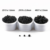 2,5mm 2,9mm 4,0mm Nano-Mikroringe Ohne Silikon Kupfer-Glockenringe I-Tip Nano-Perlen Haarverlängerungswerkzeuge