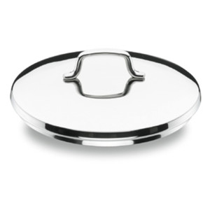 Coperchio per pentole e padelle in acciaio inox rotondo con manico, per cucina gourmet - Product Image 1