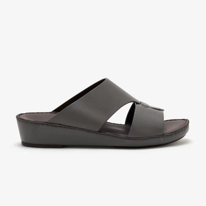 SHIKOL, sandalias <span class=keywords><strong>de</strong></span> cuero <span class=keywords><strong>de</strong></span> Napa gris para <span class=keywords><strong>hombre</strong></span>, calzado árabe tradicional Clásico cómodo, <span class=keywords><strong>zapatillas</strong></span> deslizantes hechas a mano <span class=keywords><strong>de</strong></span> verano - Product Image 3