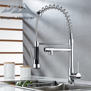Robinet de <span class=keywords><strong>cuisine</strong></span> professionnel Wayon <span class=keywords><strong>avec</strong></span> <span class=keywords><strong>douchette</strong></span> extractible à ressort, <span class=keywords><strong>mitigeur</strong></span> monocommande, finition Gun Metal - Product Image 3