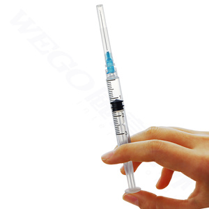 <span class=keywords><strong>Jeringa</strong></span> Desechable de Plástico con Conexión Luer Lock de 1 ml, 3 ml, 5 ml, 10 ml, 20 ml y 60 ml, con Aguja, Aprobada por la CE, <span class=keywords><strong>Precio</strong></span> de Fábrica WEGO, Admite Personalización - Product Image 1