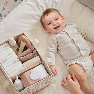 Organizer per Pannolini da Comodino, Cesto Portaoggetti per Salviette, Regalo per Baby Shower, Organizer per Auto, Organizer per Cameretta - Product Image 3