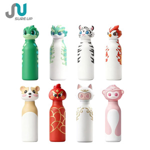 Gourde isotherme portable pour enfants en acier inoxydable 500 ml avec couvercle <span class=keywords><strong>renard</strong></span> mignon et base antidérapante, double paroi isolée, sans BPA - Product Image 4