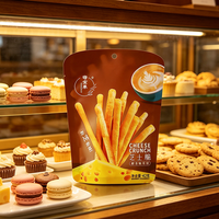 Sachet d'emballage alimentaire personnalisé irrégulier, mat, en aluminium, autoportant, thermoscellable, imprimé en héliogravure pour frites