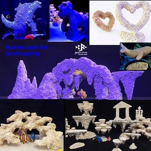 Decoración para Acuario de Agua Salada, Rocas y Piedras para Paisajismo de Acuarios, Adorno de Palacio de Dragón, Rey <span class=keywords><strong>Kong</strong></span>, Godzilla, Tridente y Ancla - Product Image 5