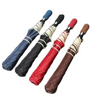 Parapluie pliable personnalisé, résistant au vent, parapluie de voyage compact, parapluie pliable en 2 sections pour promotion personnalisée