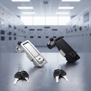 Cerradura de Panel <span class=keywords><strong>para</strong></span> Gabinete Industrial Hengsheng MS606, Pestillo de Compresión de Aleación de Zinc y Sistema de Apertura por Presión <span class=keywords><strong>para</strong></span> Cajones de Gabinetes Industriales - Product Image 4