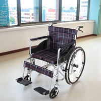Fauteuil roulant pliable léger en acier au carbone, multifonctionnel avec table à manger et siège de toilette pour personnes âgées ou handicapées, pliage manuel