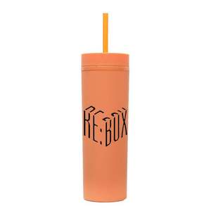 Gobelet en plastique acrylique à double paroi de 20oz 16oz avec paille - Product Image 2