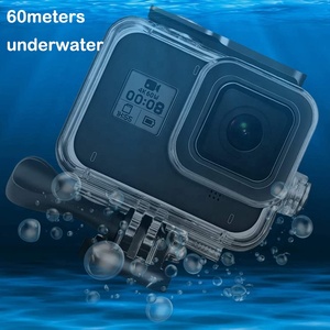 60 mét không thấm nước dưới nước nhà ở cho anh hùng 8 hành động máy ảnh 360 độ xoay chất lượng cao nhựa Tempered Glass - Product Image 6