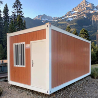 Maisonnette Moderne Portable de 40 pieds, Pliable, Respirante, en Panneaux Sandwich, Démontable, Conteneur, Dortoir, Bureau, Salle de Bain, Montage Rapide