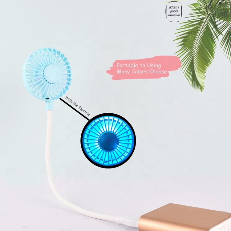 Портативный подвесной мини-вентилятор с красочным светом для летнего автомобиля, охлаждающий электрический вентилятор