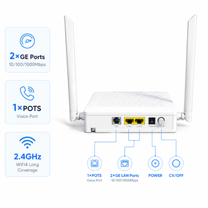 โมเด็มไร้สายภายในอาคาร 2 เสาอากาศ XPON G/EPON wifi X5203 ONU พร้อมพอร์ต Gigabit 2 พอร์ต VoIP - Product Image 2