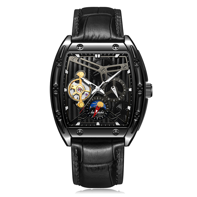 Watches for Men Wrist Luxury Square Classic  Black Clocks China Mens Watches Private Label Male Mechanical Watches