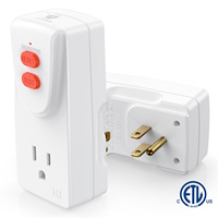 NANDAO ETL Onaylı Otomatik Sıfırlamalı 3 Prizli 15 AMP Topraklı Tek Prizli GFCI Adaptörü Çatı Buz Çözme ve Hastaneler için Kendi Kendini Test Eden
