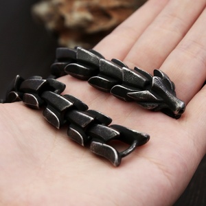 Cadena de Espina de Dragón de Acero Inoxidable Yunnique, Joyería Vikinga para Hombre, Sólida, Duradera, Retro, de Alta Calidad, Estilo Vintage, Metal Pesado - Product Image 5
