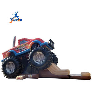 Aufblasbare Hüpfburg Rutsche Hüpfhaus Monster Truck Hüpfburg-Kombi Kommerzielles Sprungkissen Springburg zum Verkauf - Product Image 1