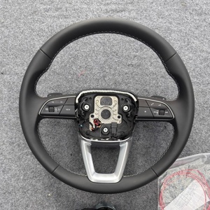 Volante de Cuero con Calefacción Completa para <span class=keywords><strong>Audi</strong></span> A3 A4 A5 <span class=keywords><strong>A6</strong></span> A7 Q3 Q5 Q7 A8 Q8 RS3, Volante Personalizado, Accesorios Interiores para Automóvil - Product Image 3