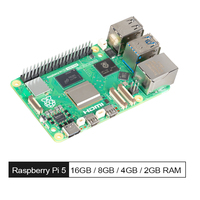 Kit de développement Raspberry Pi 5 original en gros, 2 Go, 4 Go, 8 Go, 16 Go de RAM, Raspberry Pi 5 modèle B 5B, accessoires complets