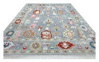 Tapis noué à la main, style tissage persan, chef-d'œuvre tissé à la main, en laine luxueuse pour salon